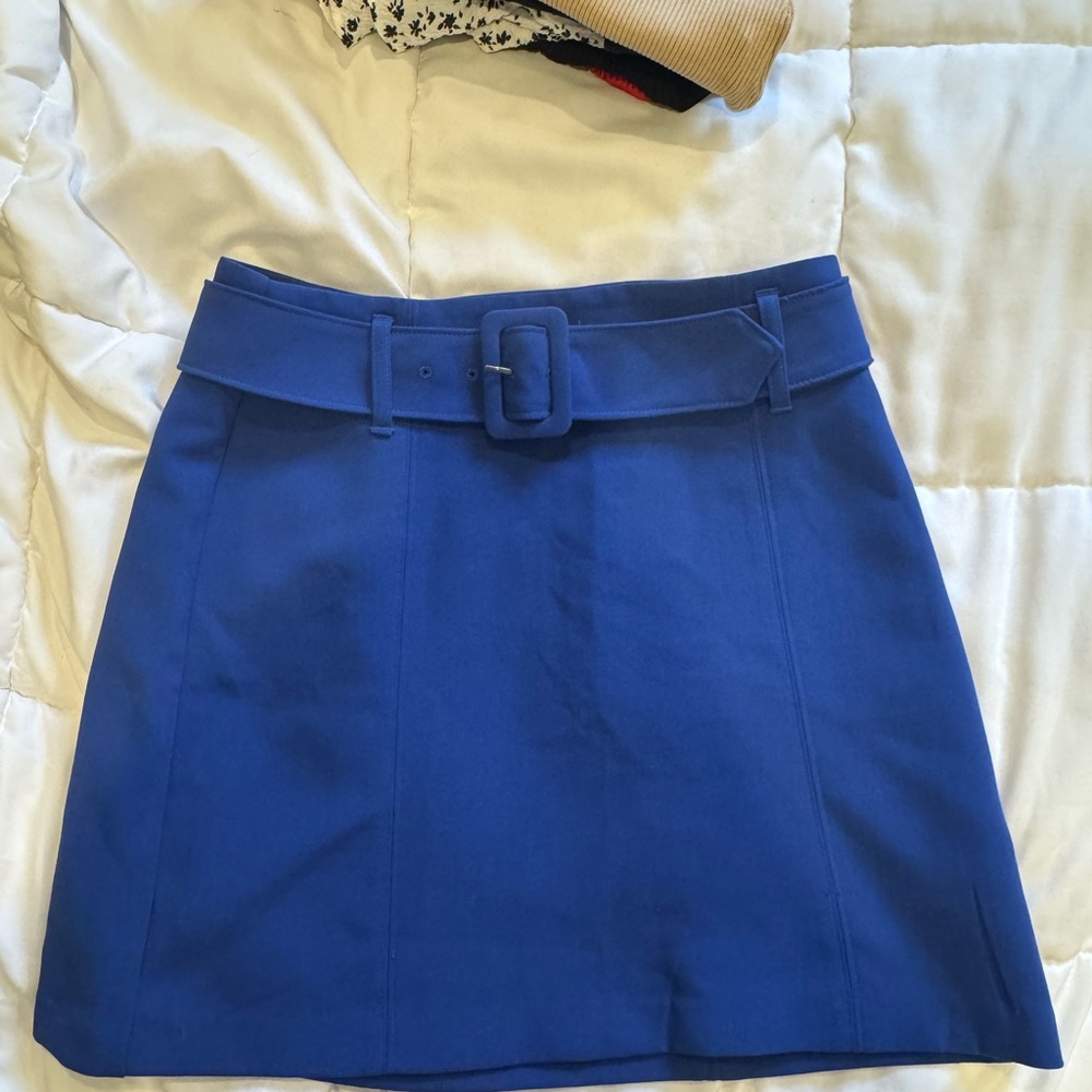 Dynamite Royal Blue Mini Skirt